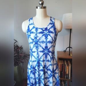 Michael Kors Blue and White Maxi Dress